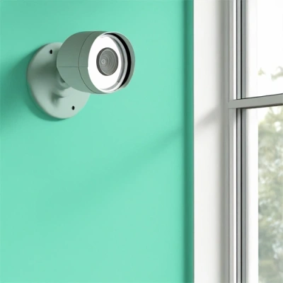 The Woodlands vivint camera facing a window